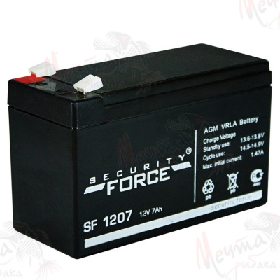 БАТАРЕЯ "SECURITY FORCE" 12V 7Ah #SF 1207